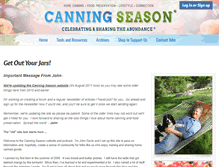 Tablet Screenshot of canningseason.com